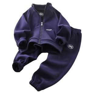 男童春秋季新款套装酷帅大童儿童春装休闲外套裤子男孩帅气运动服