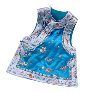 美伦金玉满堂重工刺绣新中式马甲女2025秋冬醋酸国风轻奢外穿高级