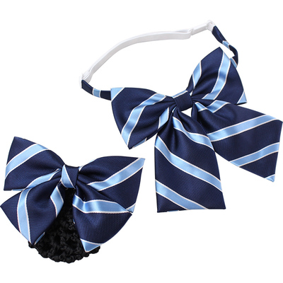 领花头花领带三件套高档条纹领结