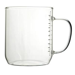 平底可加热大容量高硼硅玻璃杯带刻度烧水慢炖杯办公室养生杯带盖