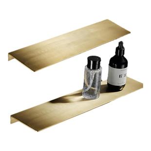 北欧轻奢一字隔板 客厅电视背景墙上玄关装饰架 浴室置物架免打孔