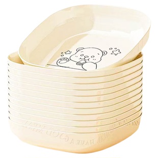 家用吐骨碟家用吐骨头盘碟食品级耐摔残渣碟子餐桌垃圾渣盘吐骨盘