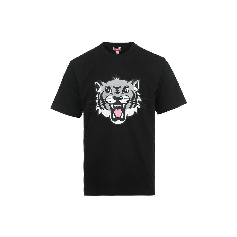 【自营】KENZO25ss男士卡通虎头印花宽松休闲圆领棉质短袖T恤长袖
