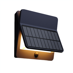 ume户外现代简约防水太阳能壁灯别墅庭院车库门头家用感应围墙灯