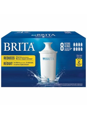 加拿大代购 Brita碧然德活性炭过滤净水壶过滤芯8只装超值装