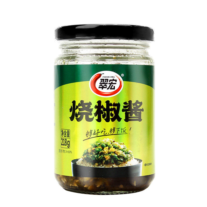 翠宏烧椒酱218g拌饭拌面剁椒酱