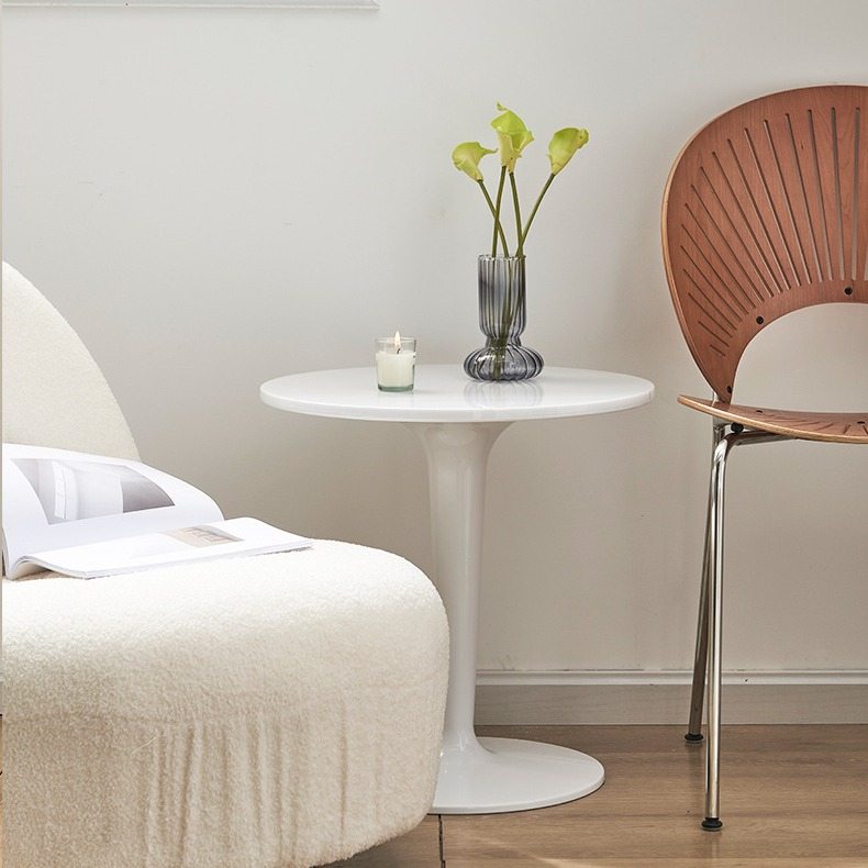 北欧简约透明ins小茶几小移动圆形亚克力桌几圆桌咖啡塑料小可边