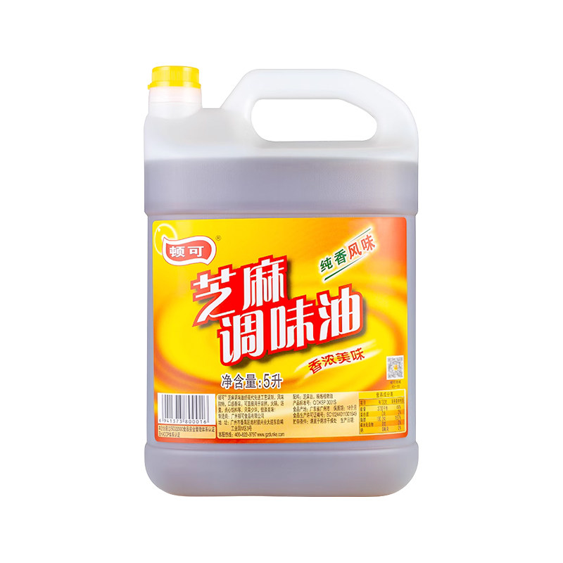 顿可芝麻调味油5L大桶装