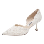 杨幂同款思加图新款Burano蕾丝岛高跟鞋绝美婚鞋法式裸色单鞋女鞋