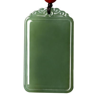 景禾和田玉平安无事吊坠