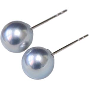 天然海水真多麻akoya珍珠耳钉18K金耳饰爆款轻奢网红气质百搭耳环