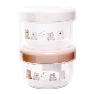 NAKAYA日本进口小熊保鲜盒水果零食分装收纳盒宝宝辅食便携小盒子