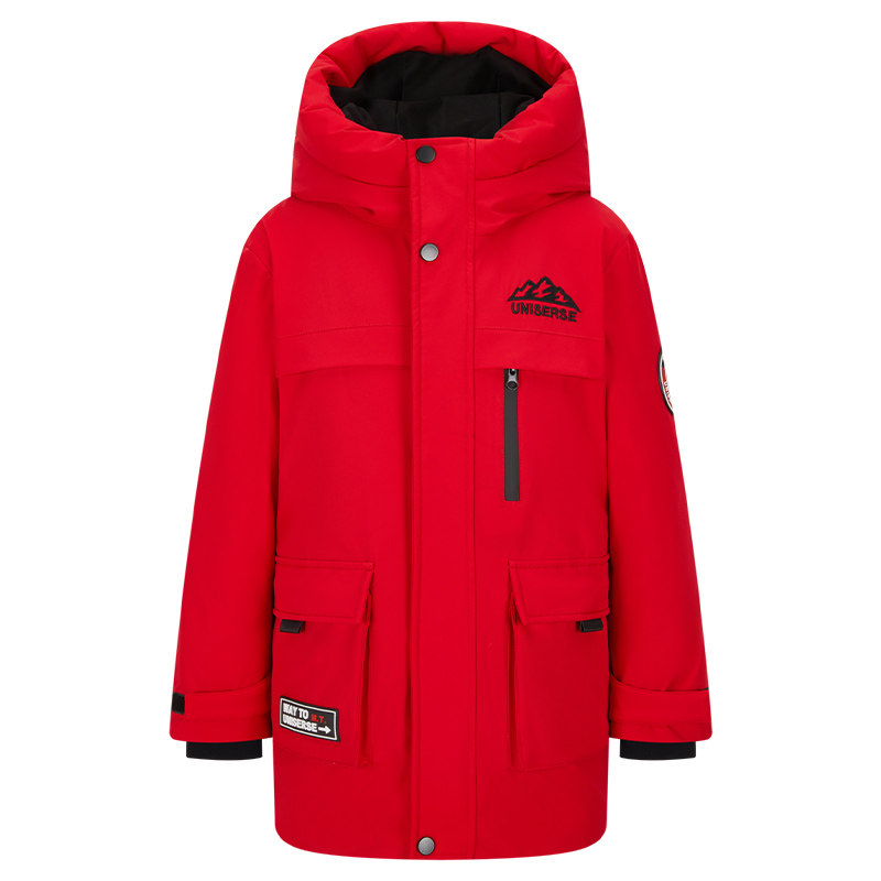 雪中飞kids童装男童羽绒服中长款