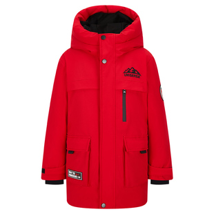 【远红外】雪中飞kids儿童羽绒男童中大童工装女童中长款羽绒服冬