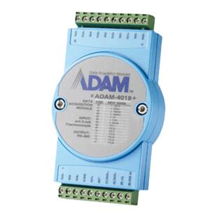 研华正品ADAM-4018+ 远程I/O模块8路热电偶输入 线路烧坏检测功能