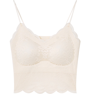 妖精的口袋蕾丝拼接蝴蝶结吊带