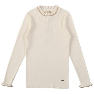 IVY HOUSE常春藤儿童装女童秋季款 花边领打底线衫毛织套头衫洋气