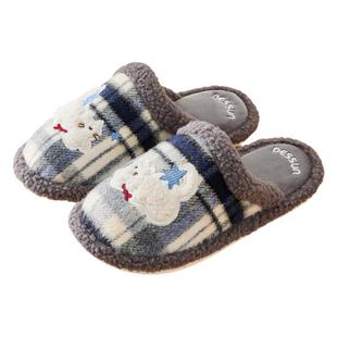 棉拖鞋男款冬季2025新款室内家居保暖毛绒卡通可爱男士毛拖鞋女款