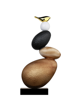 石来运转入户玄关柜雕塑摆件