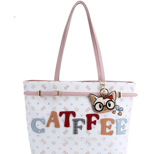 MACKJHOSEL洋气印花托特包包女士2026春季新款高级感大容量单肩包