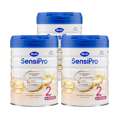 HeroBaby荷兰白金pro版婴幼儿配方进口新生儿牛奶粉2段700g*3罐