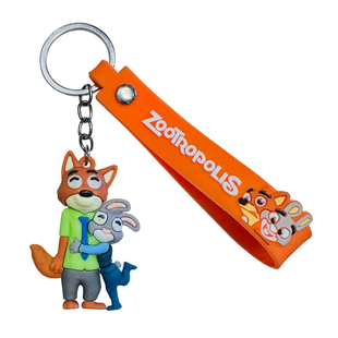 疯狂动物城钥匙扣动漫周边玩偶包包挂件电影院商场活动儿童小礼品