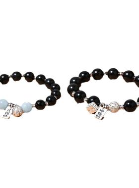 男主外女主内黑曜石情侣手链