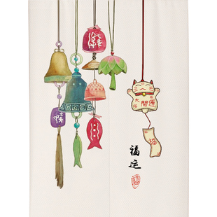 房间门帘免打孔装饰厨房门对门玄关隔断帘分间卧室新中式流苏挂帘