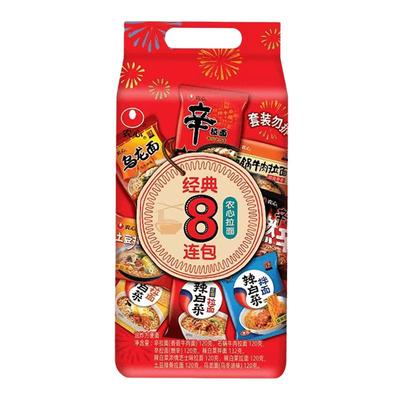 韩国农心辛拉面组合懒人速食