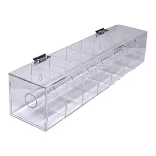 星期标签分配盒大小号透明亚克力盒子七彩时间条收纳盒食品分装架