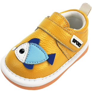 茵豆婴儿鞋1到2岁春秋一岁宝宝鞋子学步鞋软底会响儿童叫叫鞋男宝