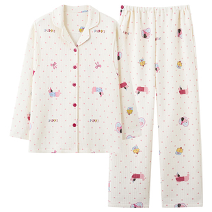 浪莎孕妇睡衣2026新款加厚纯棉夹层长袖冬季保暖可外穿哺乳月子服