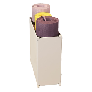 瑜伽垫收纳架运动器材健身折叠篮泡沫滚带轮家用夹缝置放筐