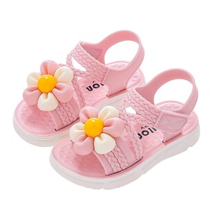 儿童凉鞋女夏季百搭时尚气质公主软底防滑小中大童宝宝沙滩甜美