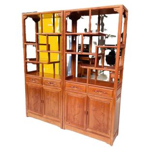 红木菠萝格木博古柜多宝架置物架花梨木古典展示架收纳柜厂直销