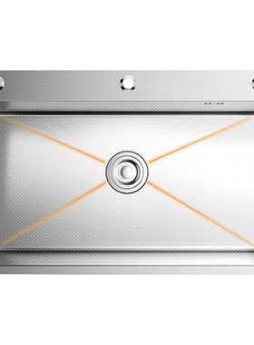 不锈钢单槽拉丝加厚小米粒洗菜盆