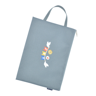 A4手提文件袋大容量防水拎书袋小学生试卷收纳袋孕妇b超单孕检单资料袋高颜值卡通可爱a4加厚手提袋拉链袋