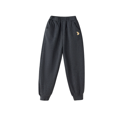 笛莎童装女童加绒运动裤冬季新款儿童女孩中大童加厚长裤束脚裤子