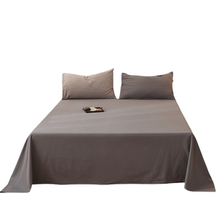 纯棉加厚磨毛床单单件100全棉秋冬季宿舍单人被单枕套三件套冬天a