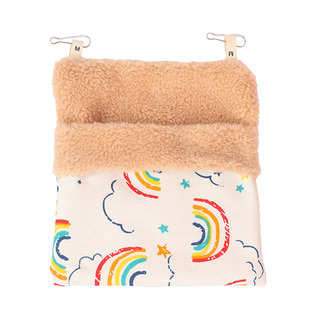 蜜袋鼬睡窝蜜袋鼬悬挂窝秋冬加绒小宠睡袋仓鼠花枝鼠吊窝小宠用品