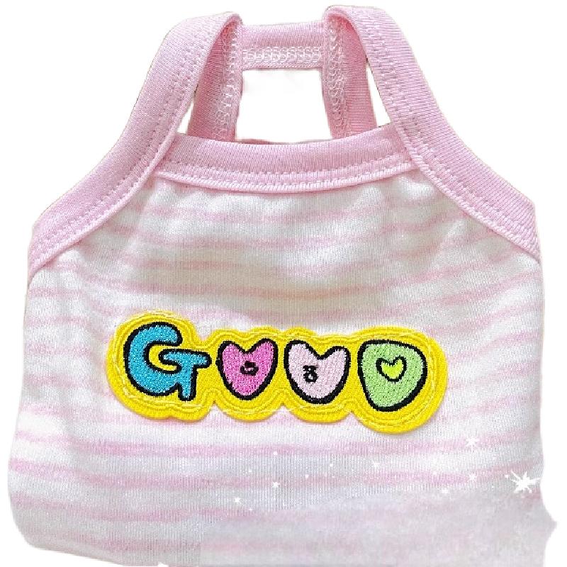 超小体茶杯宠物衣服狗狗幼猫条纹狗宠物服装/雨衣