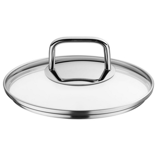 无标法格FAGOR特厚可视防爆配炒锅汤锅304不锈钢钢化玻璃大小锅盖