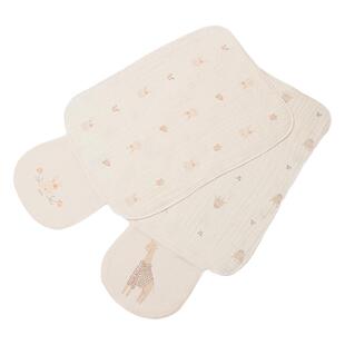 娃丽比婴儿童吸汗巾纯棉宝宝幼儿园男童女童全棉垫背皱纱布隔汗巾