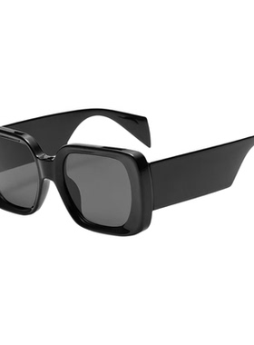 大方框简约太阳眼镜印花宽腿