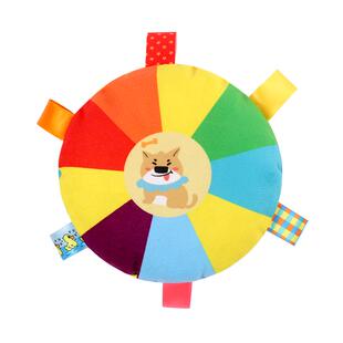 狗狗玩具毛绒发声飞盘柯基自嗨解闷神器宠物消耗体力耐咬拔河玩具