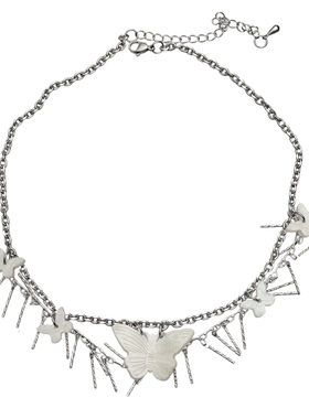 流苏蝴蝶项链男女通用