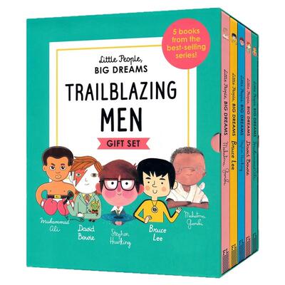 Little People, Big Dreams - Trailblazing Men Gift Set 小人物大梦想5册盒装 儿童英语启蒙励志读物名人传记 英文原版进口绘本