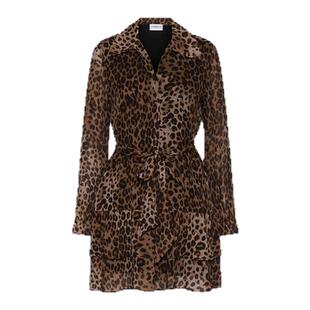 MARELLA 2025秋冬女装中长款长袖荷叶边连衣裙3226075402