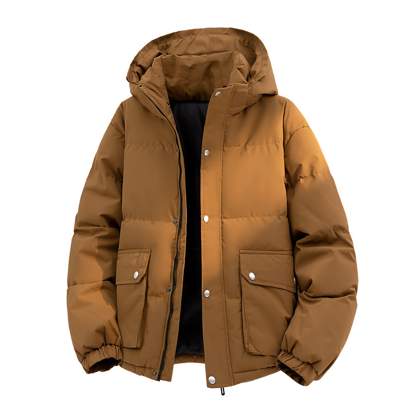 可拆卸连帽棉服男外套冬季青年面包服户外防风防寒保暖休闲棉衣