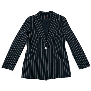 柏媛讲师高级感条纹西装套装女新款高端女神范修身时尚轻熟两件套